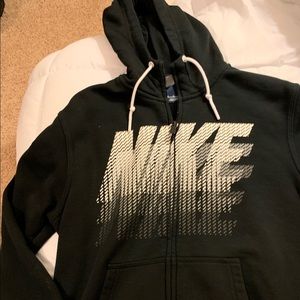 Men’s Nike zip up hoodie. Like new medium black